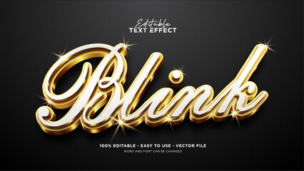 Poster - Expensive text effect, editable shining gold text effect
