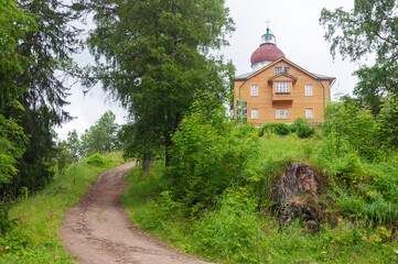 Wall Mural - Voznesenskaya (Ascension) church-lighthouse on Sekirnaya Hill, Big Solovetsky Island, Arkhangelsk region, Russia