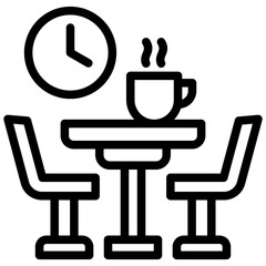 Poster - Breakroom Outline Icon
