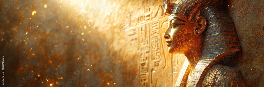 Ancient Egyptian Gods and Hieroglyphs on Historical Background Stock ...