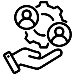 Poster - Facilitation Outline Icon