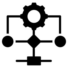 Poster - Algorithm Glyph Icon