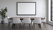 © AtomMaya - Modern Conference Room with Large Table and Minimalist Design