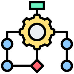 Poster - Algorithm Outline Color Icon