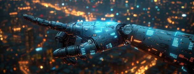 Aufkleber - Futuristic Technology Innovation and AI Trends in 2025 Business and Digital Transformation with Robotics and Automation
