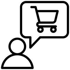 Poster - Buyer Outline Icon
