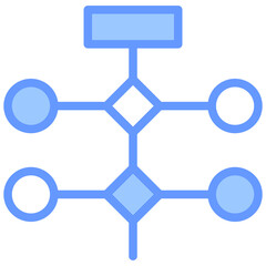 Poster - Algorithm Blue Icon