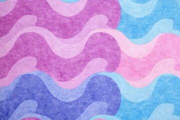 Canvas Print - Pastel wave pattern background texture design