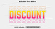 © Hael.IDN - Discount text effect, trendy graphic style editable text