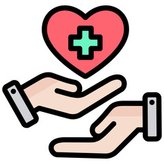 Poster - Caregiver Outline Color Icon