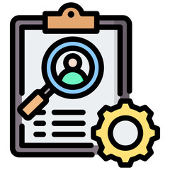 Poster - Case Management Outline Color Icon
