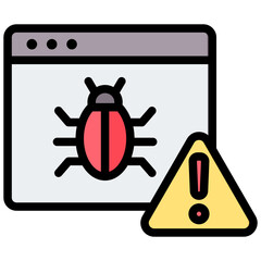 Aufkleber - Bug Outline Color Icon