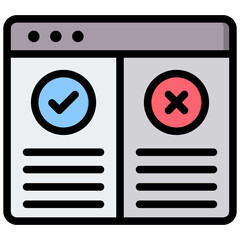 Poster - Exception Outline Color Icon