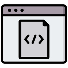Poster - Framework Outline Color Icon