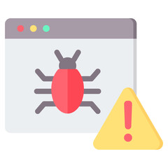 Poster - Bug Flat Icon