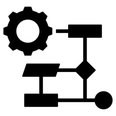 Poster - Algorithm Glyph Icon