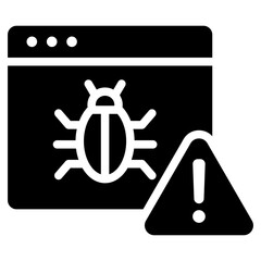 Poster - Bug Glyph Icon