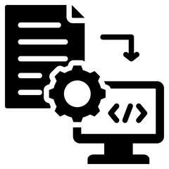 Poster - Compiler Glyph Icon