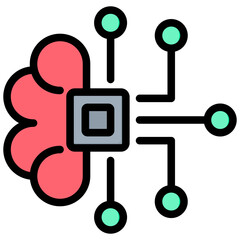 Poster - Machine Learning Outline Color Icon