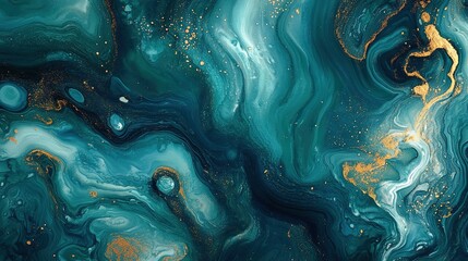 Poster - Fluid abstract art digital creation abstract expression colorful waves modern design artistic concept