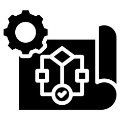 Poster - Workflow Glyph Icon