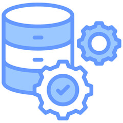 Poster - Data Processor Blue Icon