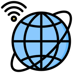 Poster - Internet Outline Color Icon