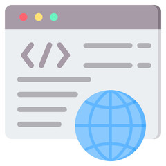 Web Development Flat Icon