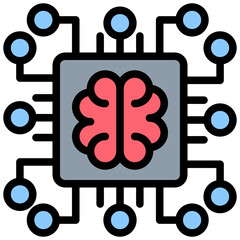 Poster - Machine Learning Outline Color Icon