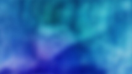 Wall Mural - ocean smoke sky abstract color shift 4k loop features blue, purple, and turquoise gradient colored s