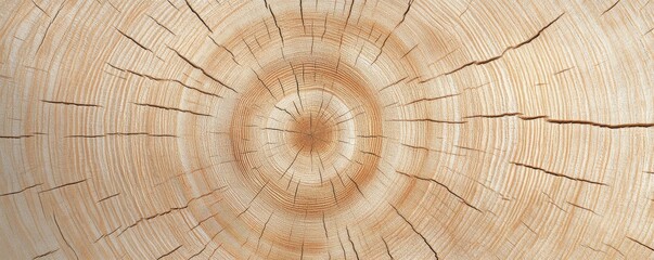 Wall Mural - Tree cross-section, rings, texture, nature background. Design use