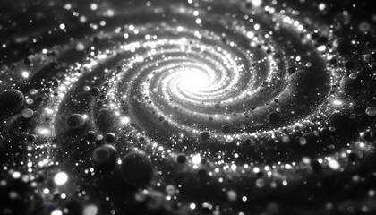 Wall Mural - abstract spiral galaxy background. concept of time, space, and infinite possibilities.