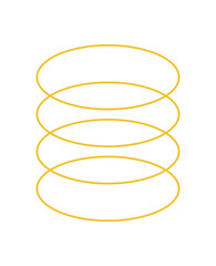 Wall Mural - Bold Brutalist Abstract Shape. Minimal circle form and graphic icon. Modern design with a flat aesthetic, suitable for various creative projects and contemporary art applications.