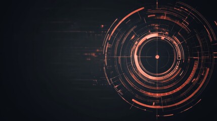 Poster - Abstract Digital Interface Futuristic Technology Design