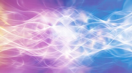 Wall Mural - abstract light waves vibrant swirls of color and energy