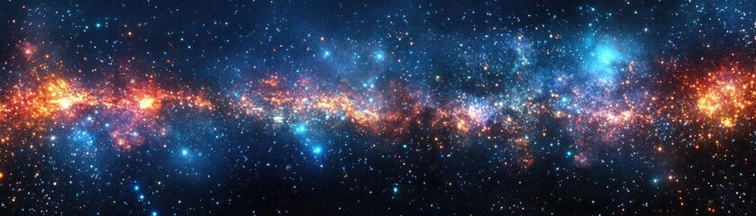 Sticker - cosmic nebula, vibrant colors, space background, astronomy