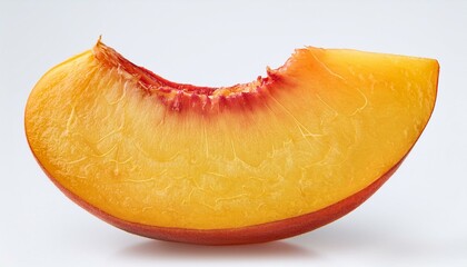 Wall Mural - A juicy slice of peach, vibrant colors.