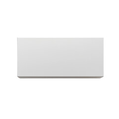 Poster - A clean image showing a simple, blank, white rectangular box on a white background, ideal for product mockups.