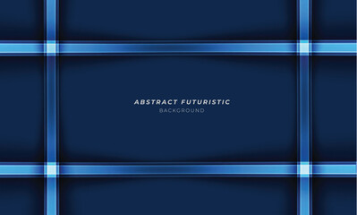 Wall Mural - blue abstract design desktop background with frame light. vector illustration.