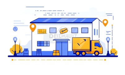 Poster - Supply Chain Strategy Roadmap, a visual guide outlining key milestones and phases for effective logistics and operations management