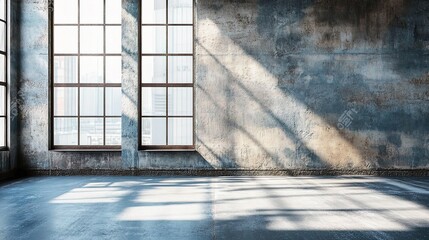 Poster - Modern Industrial Office Background with Natural Light and Texture