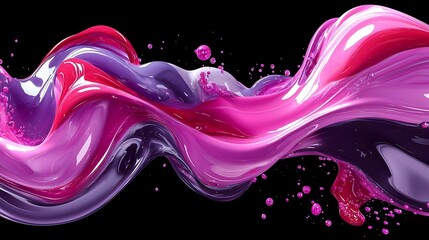 Poster - Digital Harmony, an intricate abstract artwork blending vibrant colors and fluid shapes, evoking the essence of technology and creativity.