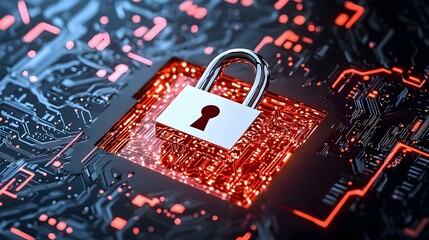 Poster - Abstract Data Shield, a vibrant visualization of digital security concepts, intertwining intricate patterns and bold colors to symbolize protection.