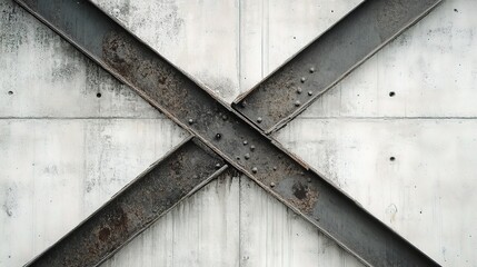 Poster - Industrial Modern Office Background with Concrete Texture Lines