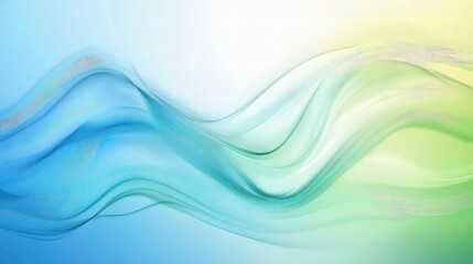 Wall Mural - Abstract Light Blue and Green Gradient Waves with Blurred Effect