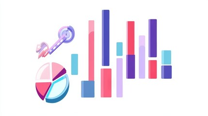 Poster - Colorful Data Charts and Growth Graph Visuals