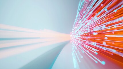 Poster - Abstract Depiction of Energy Flows Illustrating Motivation and Drive in Dynamic Motion
