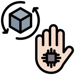 Aufkleber - Mixed Reality Outline Color Icon