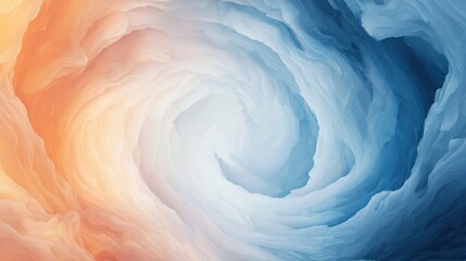 Poster - Abstract Imagery of Energy Transition in Smooth Swirling Colors Representing Clean Environmental Concepts