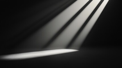 Aufkleber - Abstract Light Beams Symbolizing Inspiration in a Dark Background for Creative Use